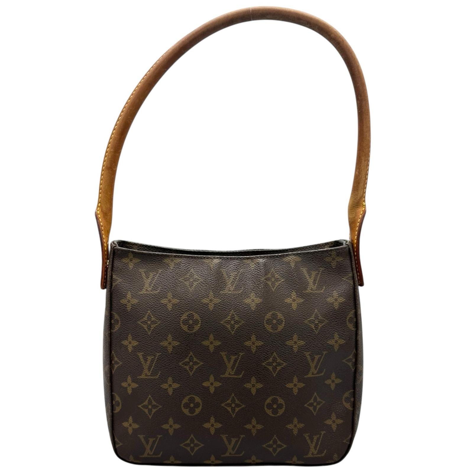 LOUIS VUITTON ルイ・ヴィトン ルーピング MM M51146 ハンドバッグ モノグラムキャンバス ブラウン レディース【中古】