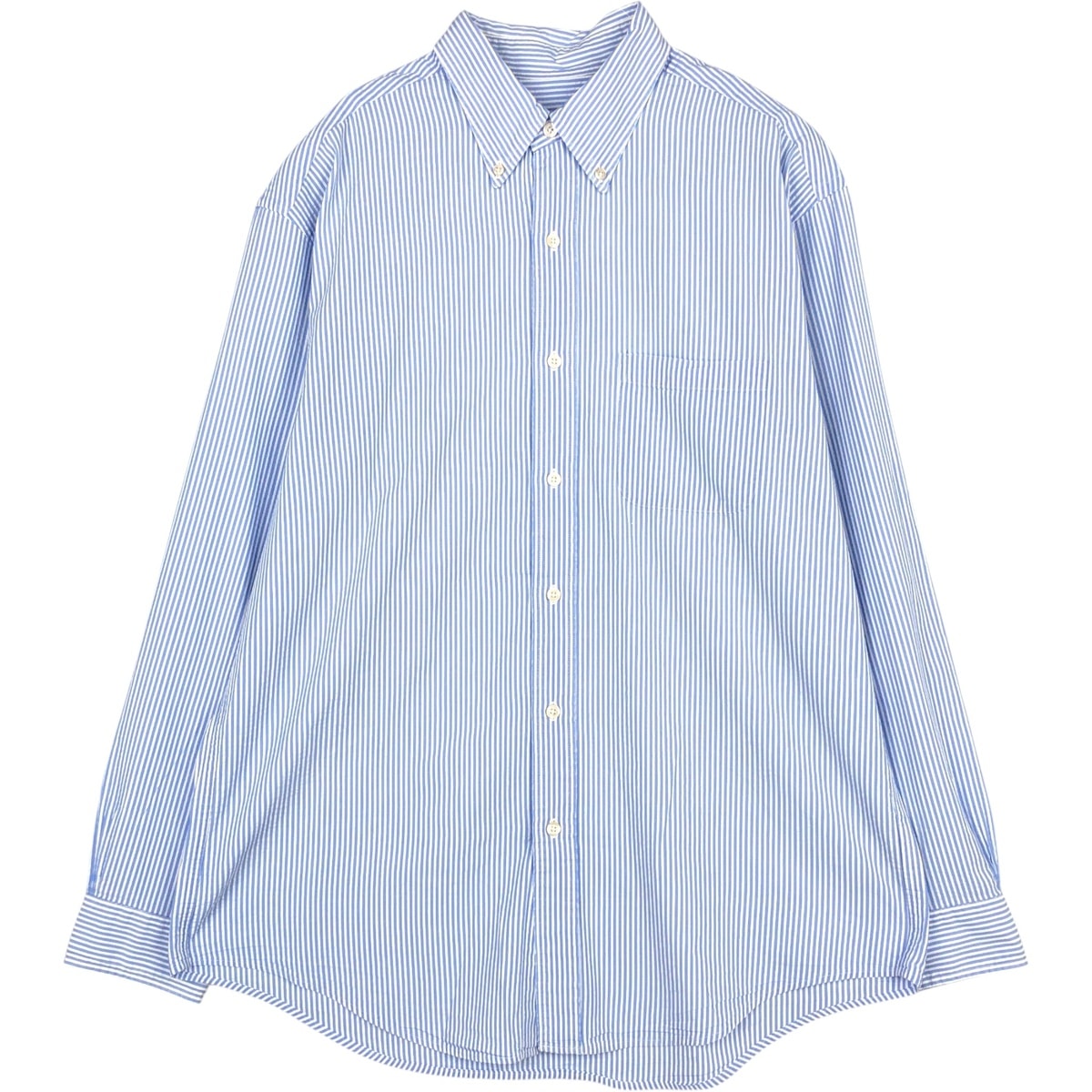 古着 ブルックスブラザーズ Brooks Brothers Est.1818 シアサッカー 長袖 ボタンダウンストライプシャツ メンズL相当/eaa673038