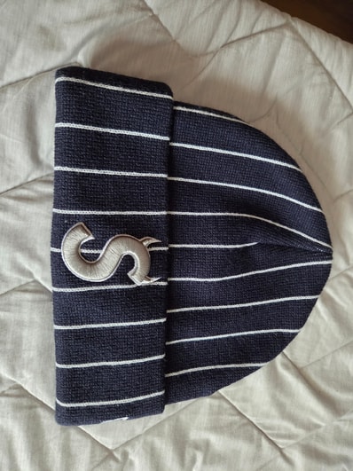 Supreme New Era Devil S Logo Beanie "Stripe"