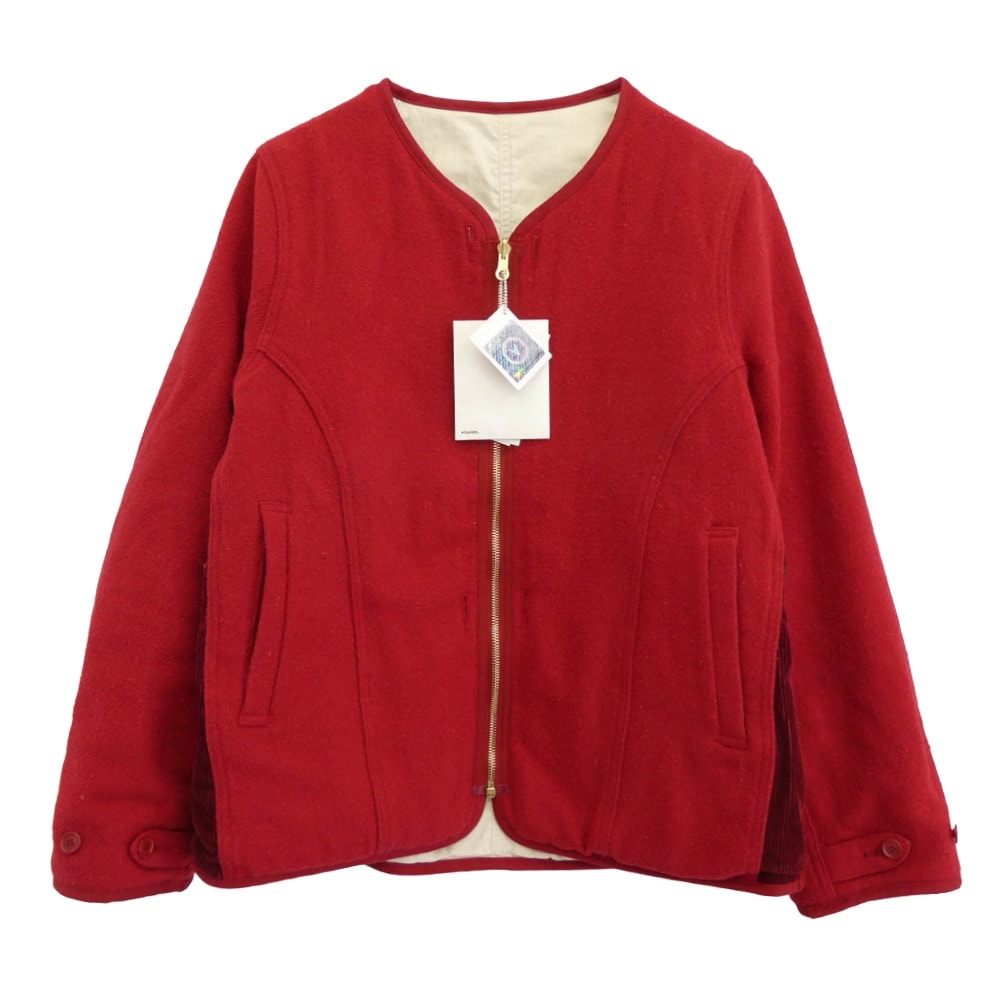 VISVIM ビズビム ジャケット 18AW 0118205013025 WAWONA DOWN LINER JKT ウール アイリスライナー ジャケット レッド系 ベージュ系 3【中古】