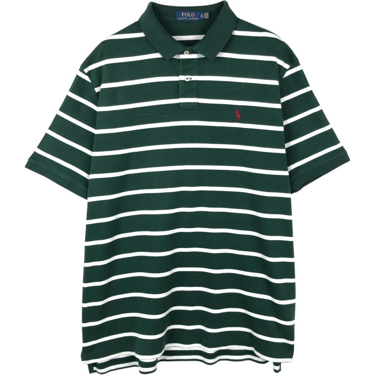 古着 ラルフローレン Ralph Lauren POLO RALPH LAUREN 半袖 ボーダー ポロシャツ メンズXL相当/eaa667465
