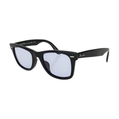 美品 Ray-Ban レイバン ORIGINAL WAYFARER CLASSIC ブラック ブルー シルバー金具 プラスチック サングラス 男女兼用 ウェリントン 603460 【中古】