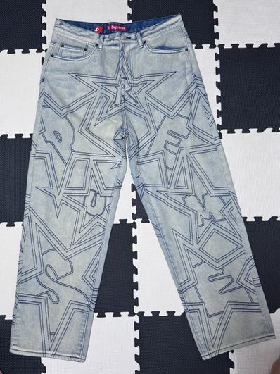 Supreme Stars Topstitch Baggy Jean "Dirty"