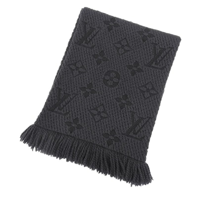 美品 ルイヴィトン マフラー エシャルプ ロゴマニア 413287