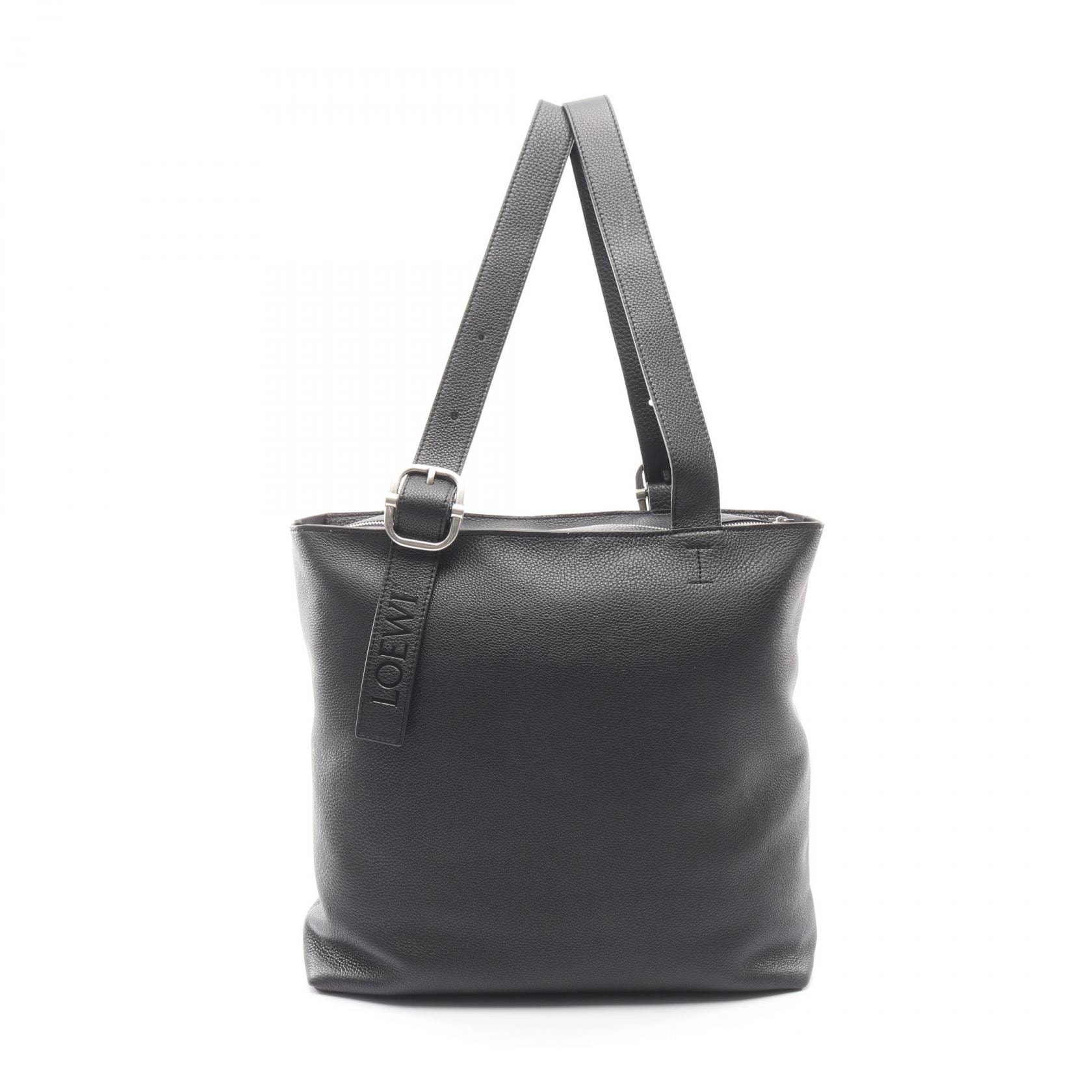 ロエベ LOEWE ループ ジップ トートバッグ バッグ レザー メンズ ブラック系 BB22LTTX011100 【新品】