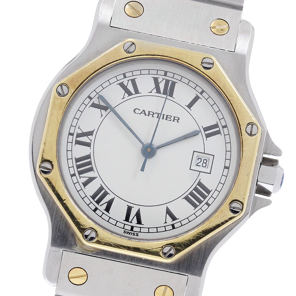 カルティエ サントスオクタゴンLM Ref.不明 メンズ 【中古】