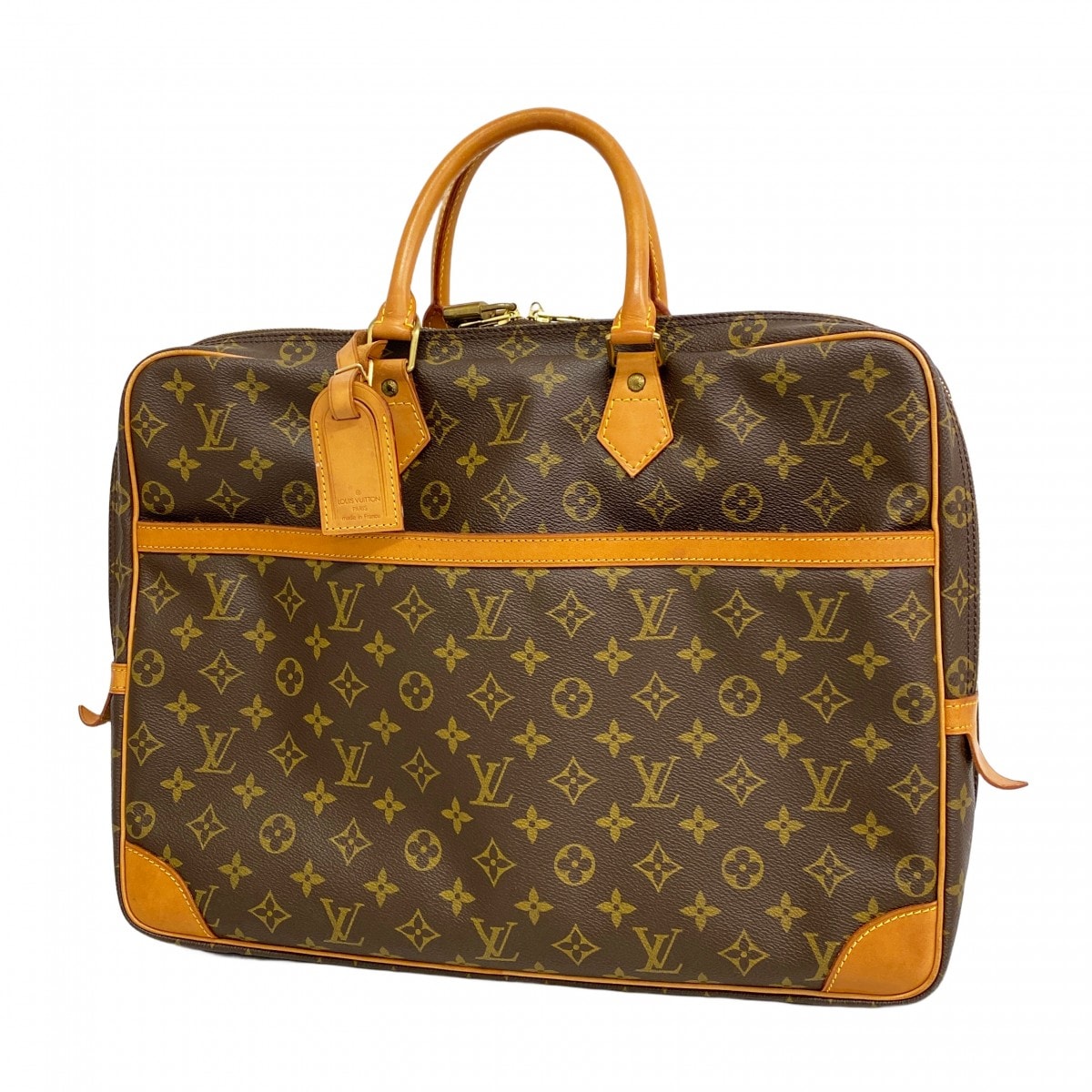 【6dc2268-k】ルイヴィトン ビジネスバッグ モノグラム ポルトドキュマンヴォワヤージュ M53362 ブラウン【中古】メンズ