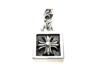 Chrome Hearts Framed CH Plus Charm "Silver"