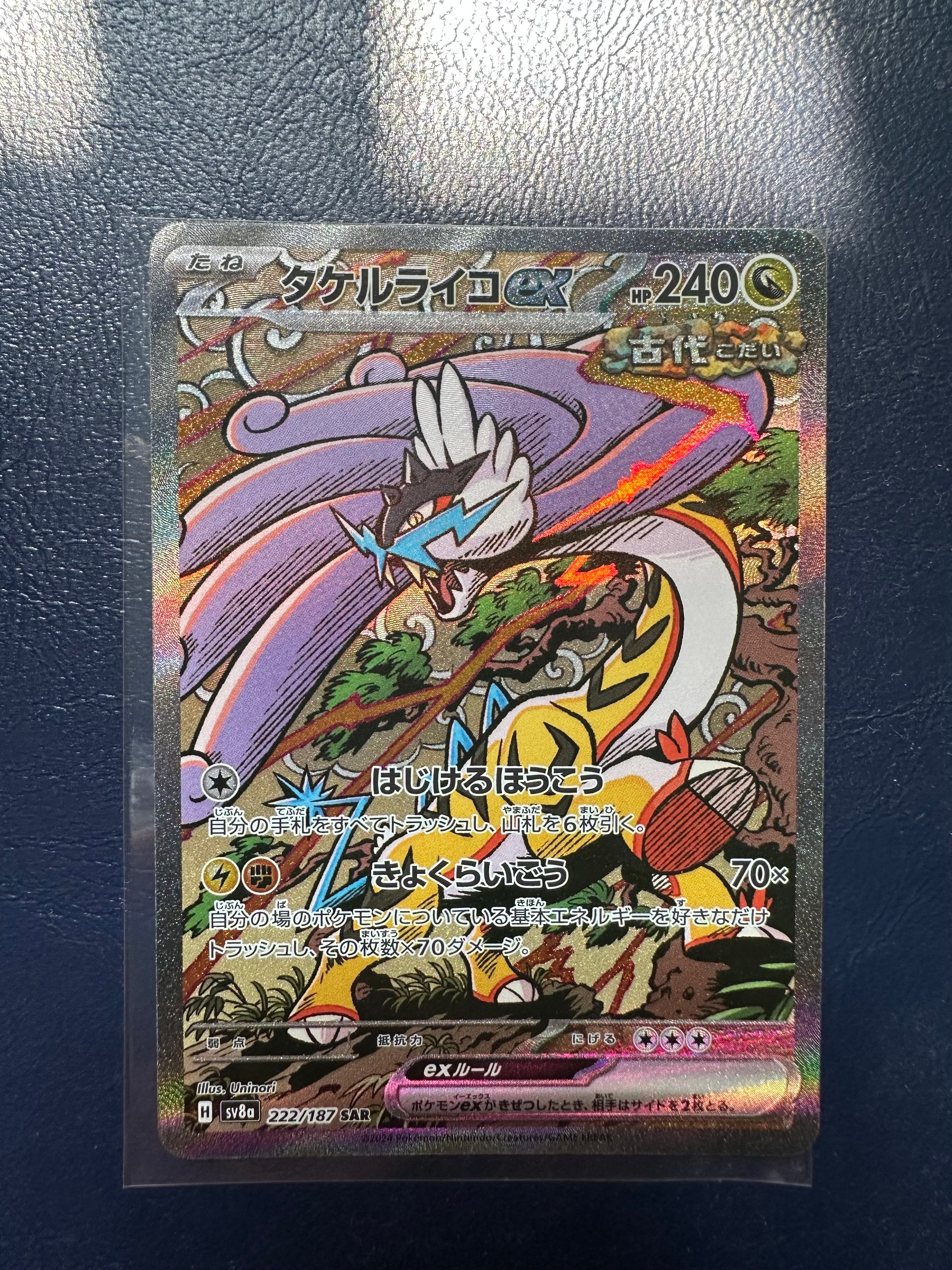 タケルライコex SAR [SV8a 222/187](ハイクラスパック「テラスタルフェスex」)