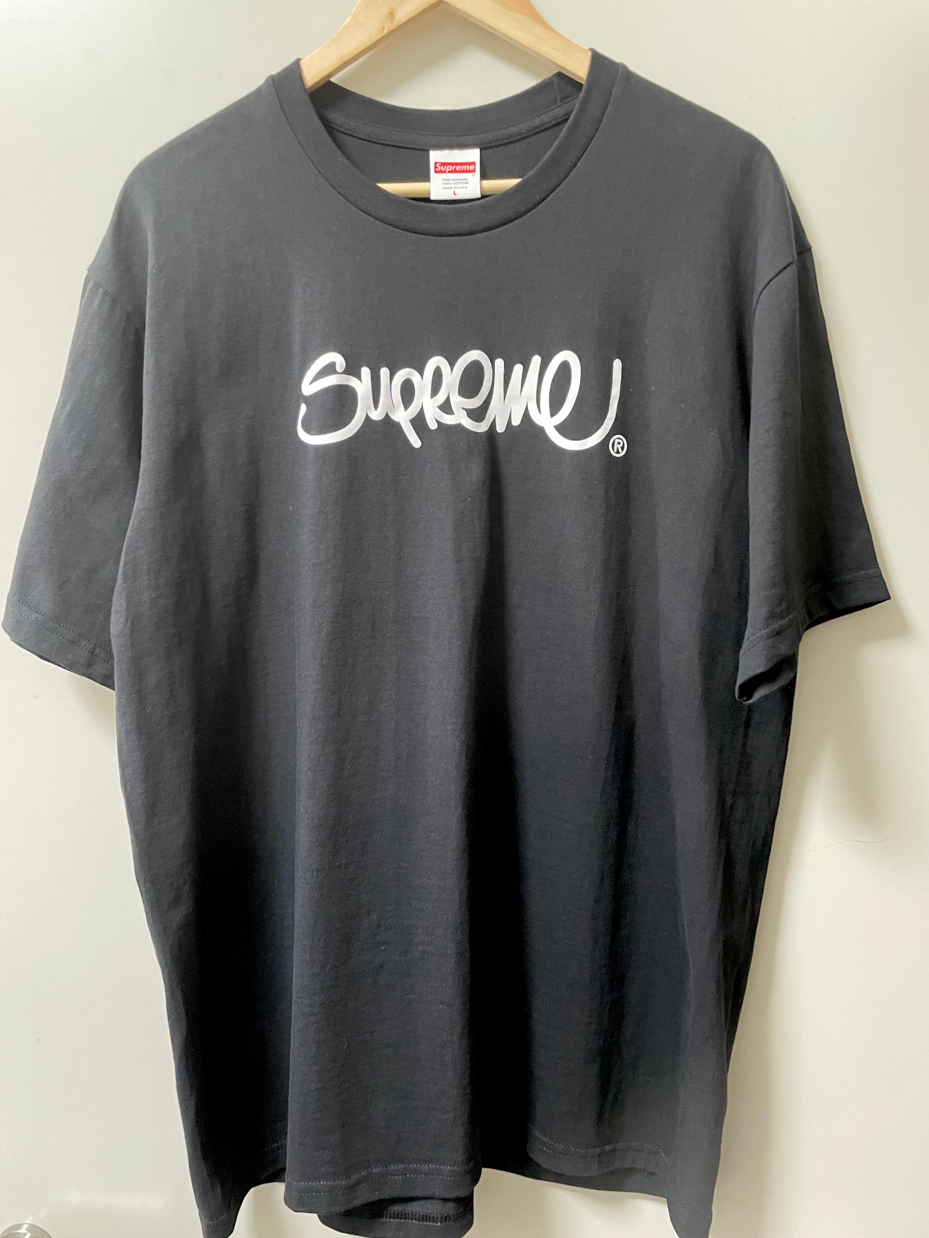 Supreme Handstyle Tee "Black"