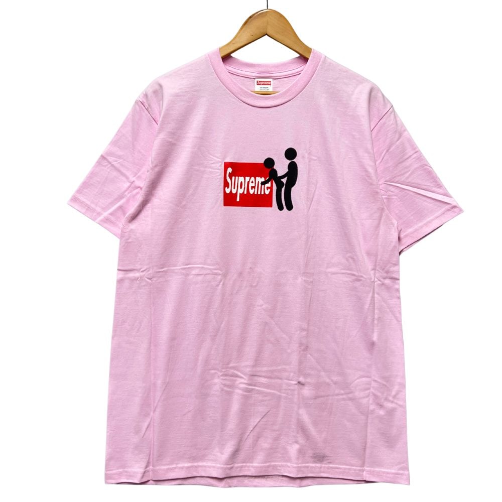 SUPREME シュプリーム Stick Tee 半袖Tシャツ コットン ピンク サイズ L 正規品 / 55939