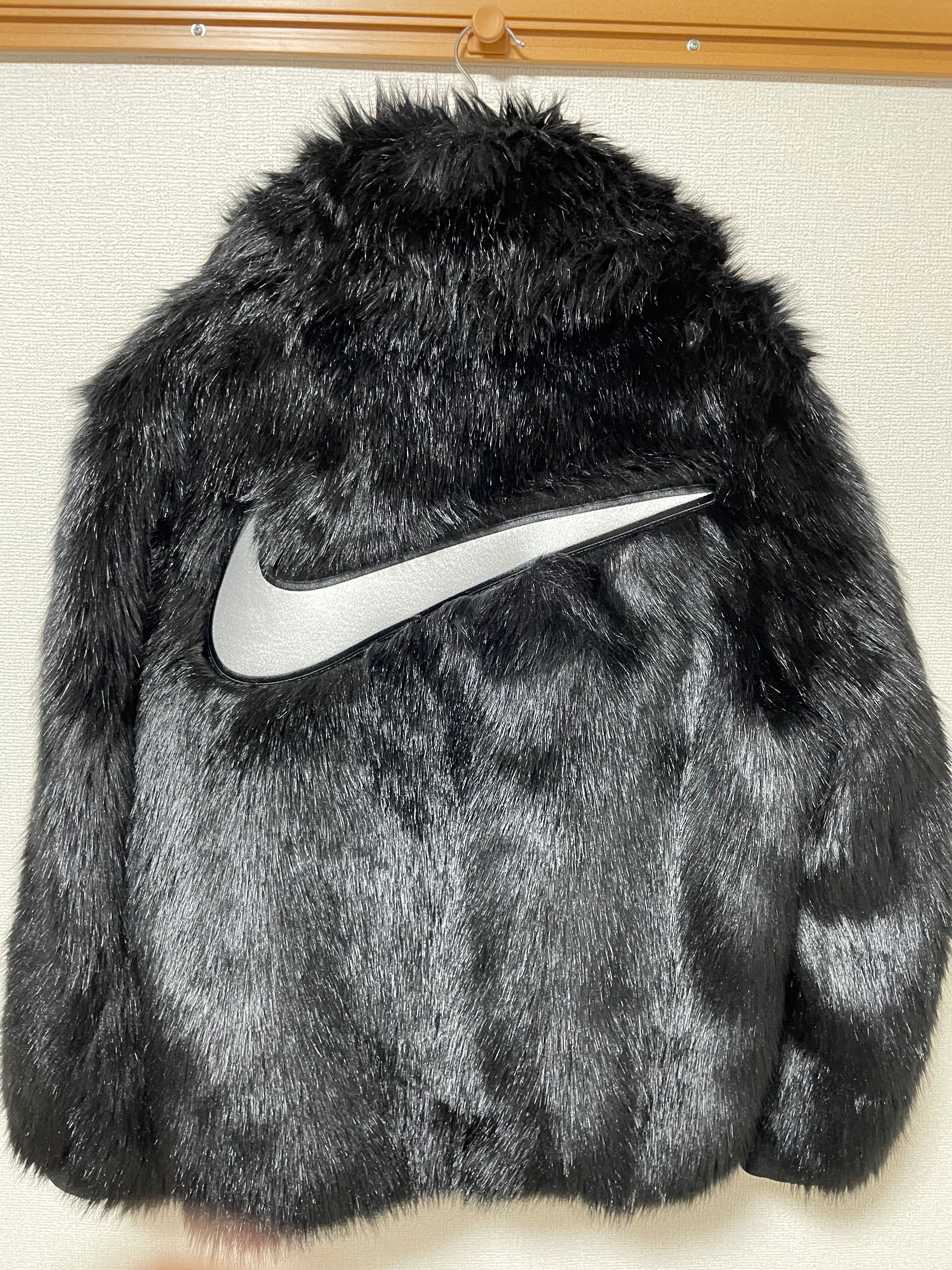 Nike x Ambush Women's Reversible Faux Fur Coat "Black"
