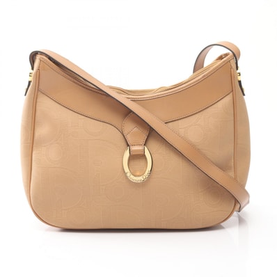 ディオール Dior トロッター ショルダーバッグ バッグ PVCコーティングキャンバス レザー レディース ベージュ系 【中古】