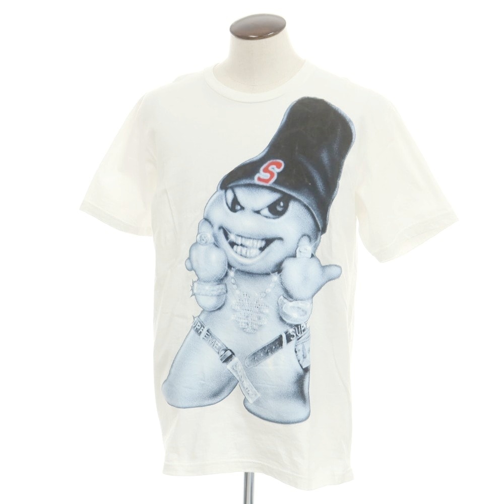 【中古】シュプリーム Supreme 2025年秋冬 Snowman Tee 半袖Tシャツ ホワイト【サイズL】【メンズ】