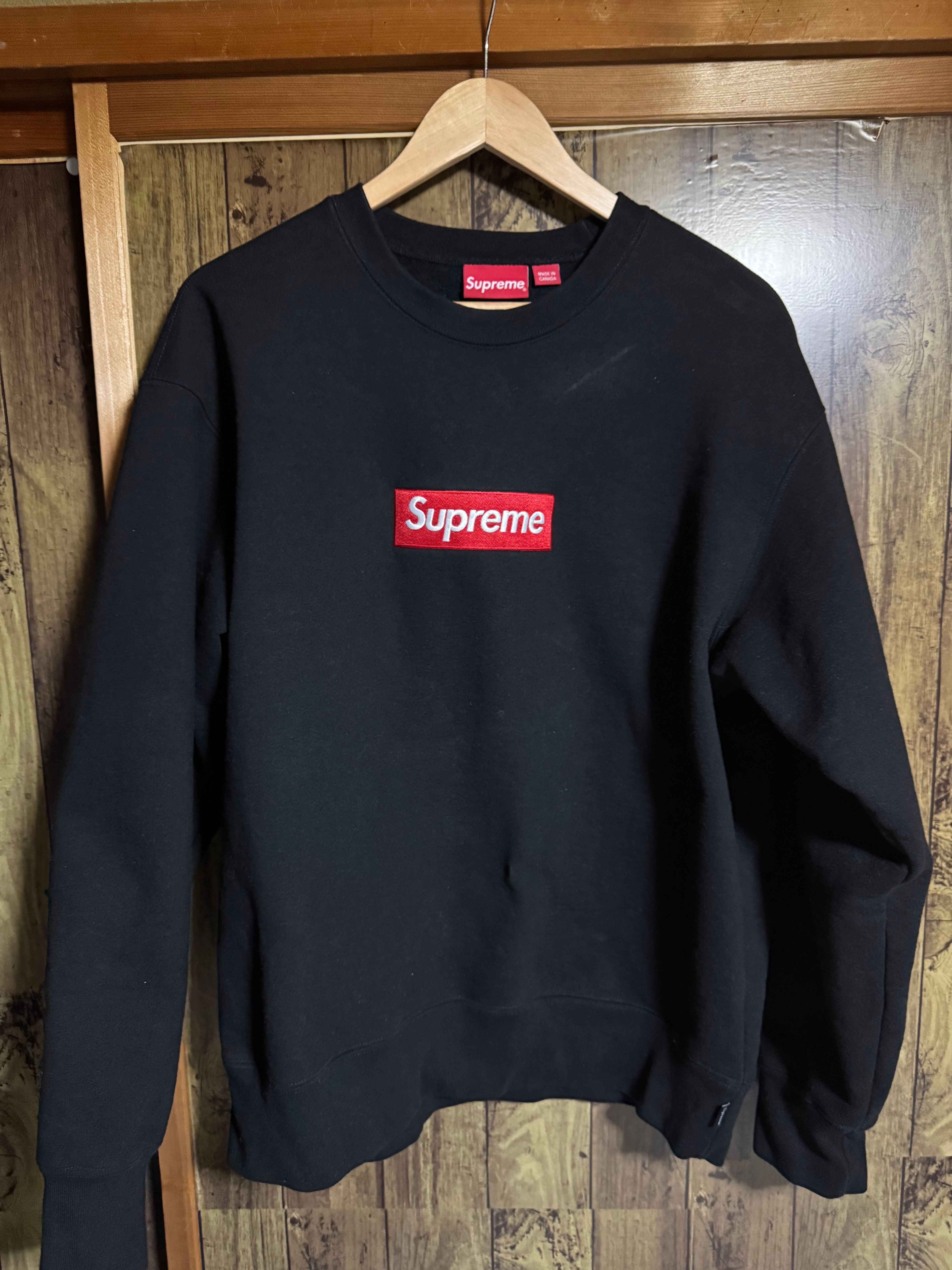 Supreme Box Logo Crewneck "Black" (22FW)