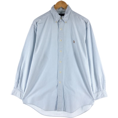 古着 ラルフローレン Ralph Lauren YARMOUTH 長袖 ボタンダウンストライプシャツ メンズL相当/eaa537590