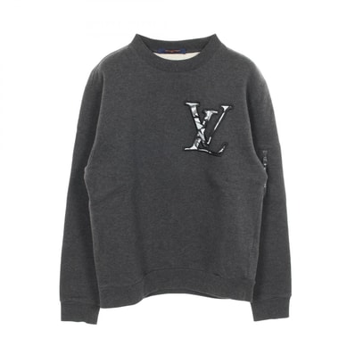 ルイ・ヴィトン LOUIS VUITTON LVロゴ スウェット 衣料品 トップス コットン グレー メンズ グレー系 【中古】