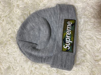 Supreme New Era Box Logo Beanie "Heather Grey"