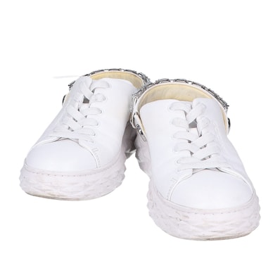 ジミーチュウ クリスタルストラップ付 スリッポン 37