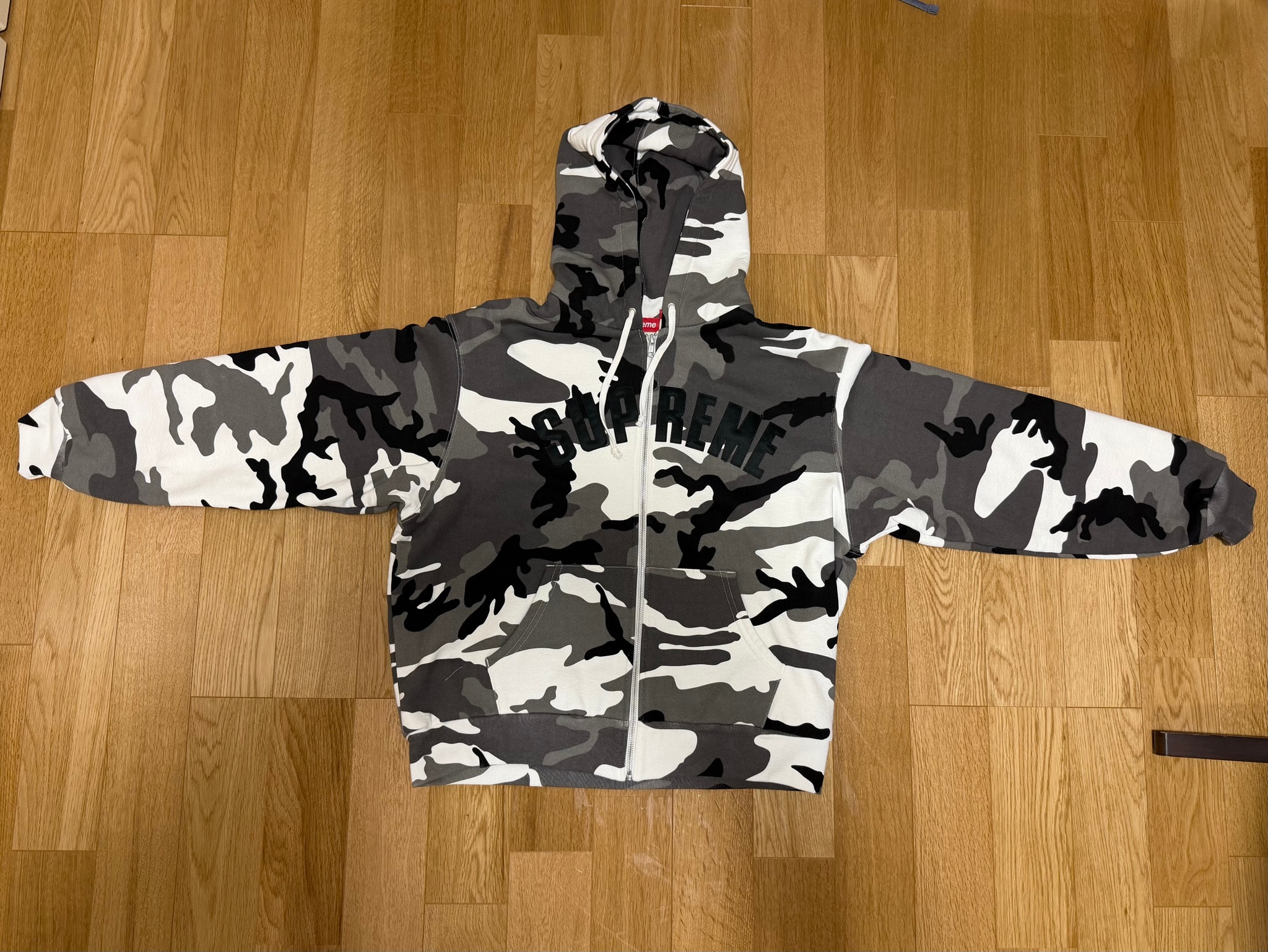 Supreme Arc Thermal Lined Zip Up Hooded Sweatshirt (25AW) "Snow Camo"