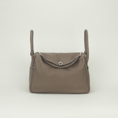 エルメス HERMES リンディ34 リンディ 34 バッグ トートバッグ ショルダーバッグ スイフト エトゥープ Etoupe グレー Gray シルバー金具 ハンドバッグ 2way ヴォースイフト