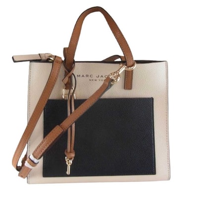 MARC JACOBS マークジェイコブス トートバッグ M0016132 THE MINI GRIND BAG グラインド 2WAYショルダー ハンドバッグ ミニ トート ハンドバッグ ベージュ系【中古】