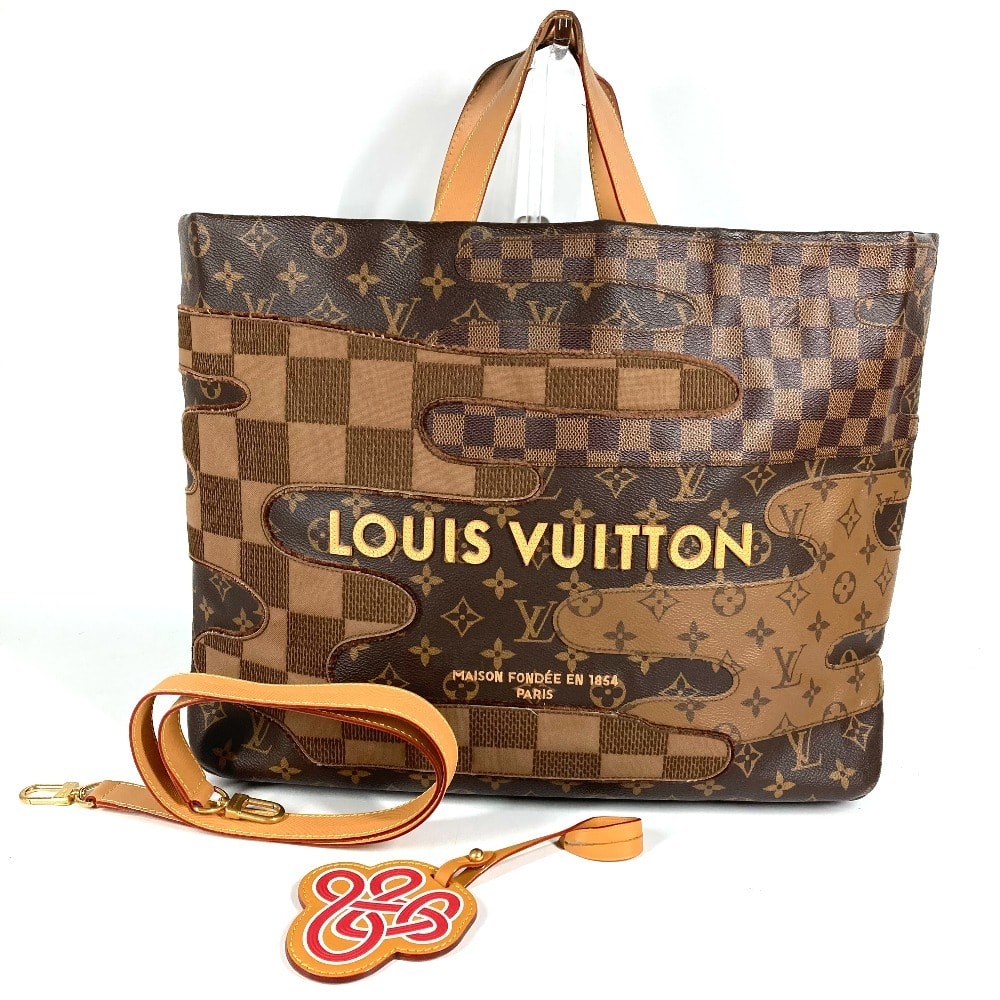 ルイヴィトン LOUIS VUITTON ショッパー トート MM M15274 モノグラム ランドスケープ カバン 2WAYバッグ ショルダーバッグ トートバッグ ハンドバッグ モノグラムキャンバス ブラウン