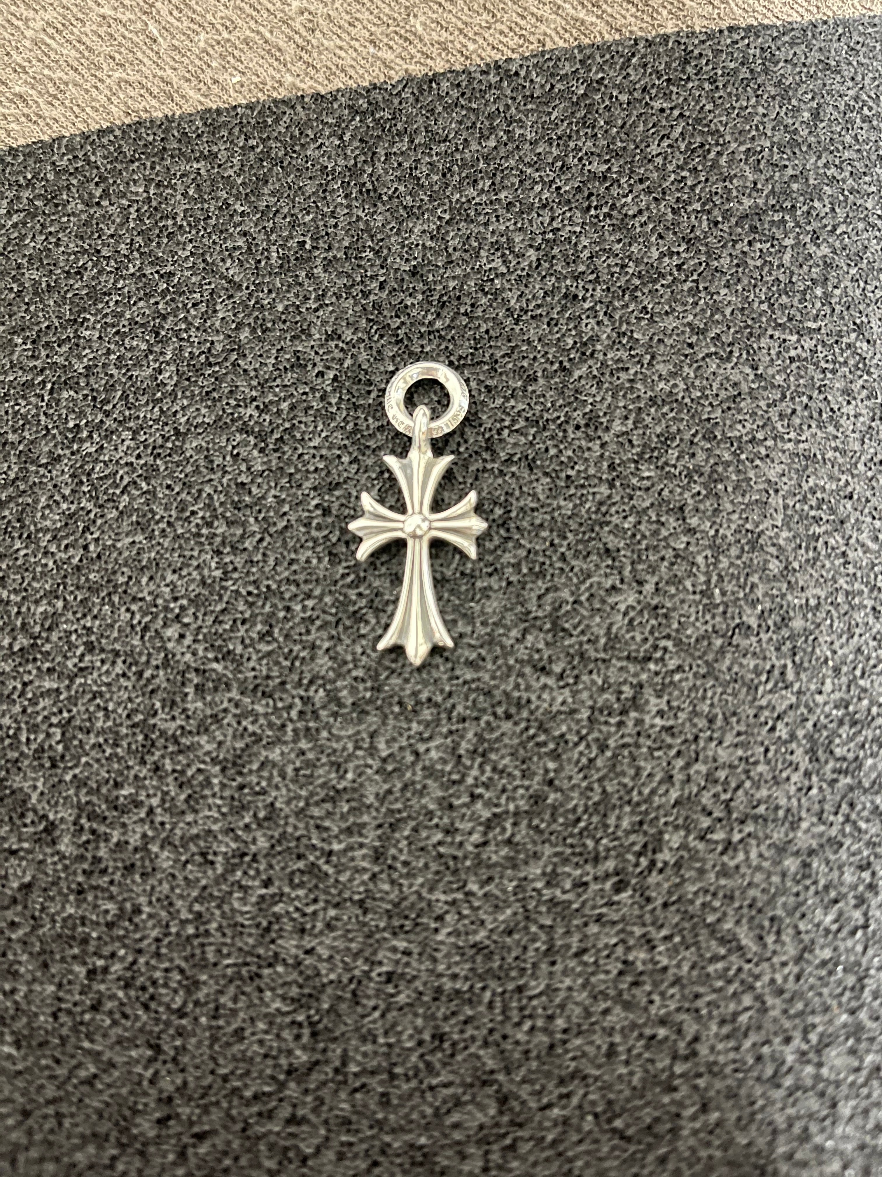 Chrome Hearts Tiny CH Cross Charm "Silver"