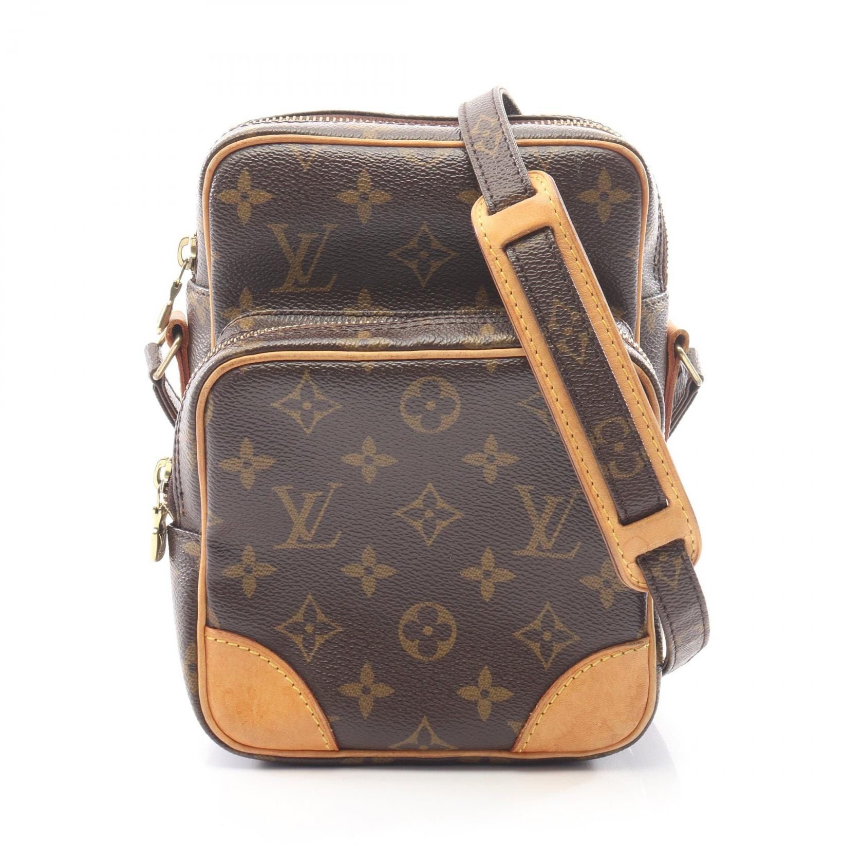 ルイ・ヴィトン LOUIS VUITTON アマゾン ショルダーバッグ バッグ PVCコーティングキャンバス レザー モノグラム レディース ブラウン系 M45236 【中古】