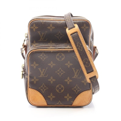 ルイ・ヴィトン LOUIS VUITTON アマゾン ショルダーバッグ バッグ PVCコーティングキャンバス レザー モノグラム レディース ブラウン系 M45236 【中古】