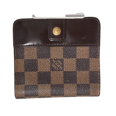 ルイヴィトン LOUIS VUITTON コンパクト・ジップ N61668 ダミエ 二つ折り財布