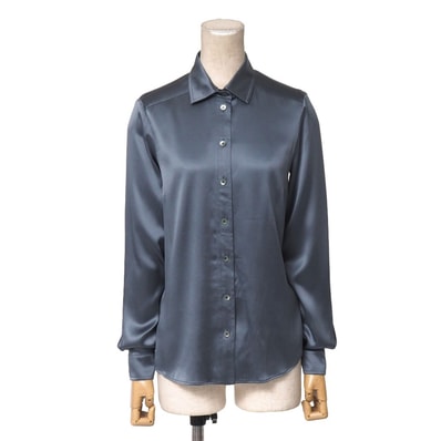 ■美品■GUCCI グッチ 長袖シャツ サイズ38 サテン ブランド古着【中古】20260729/RB0267