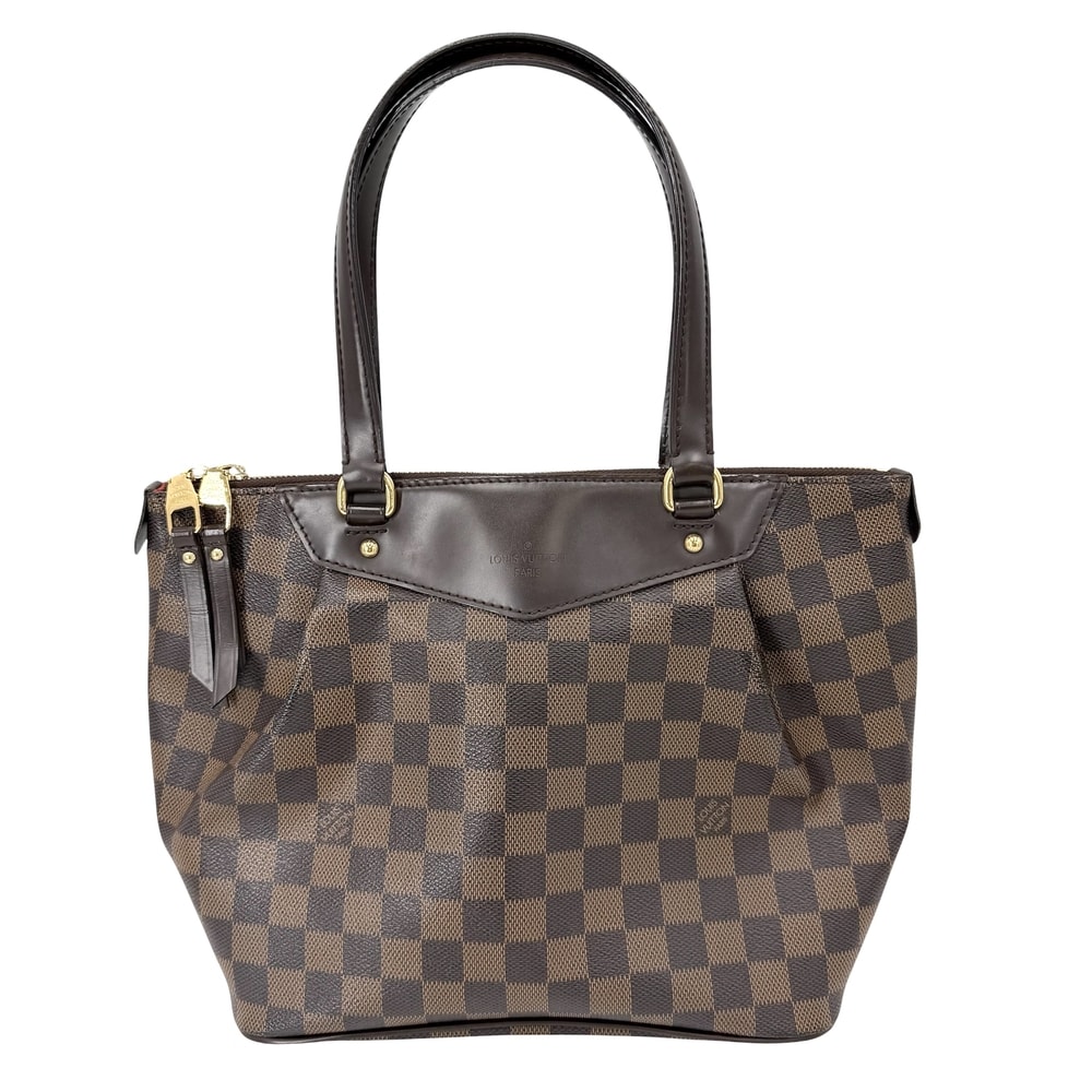 LOUIS VUITTON ルイヴィトン トートバッグ ダミエ ウェストミンスターPM ハンドバッグ 肩掛け N41102 ダミエキャンバス    ゴールド金具 レディース【中古品】