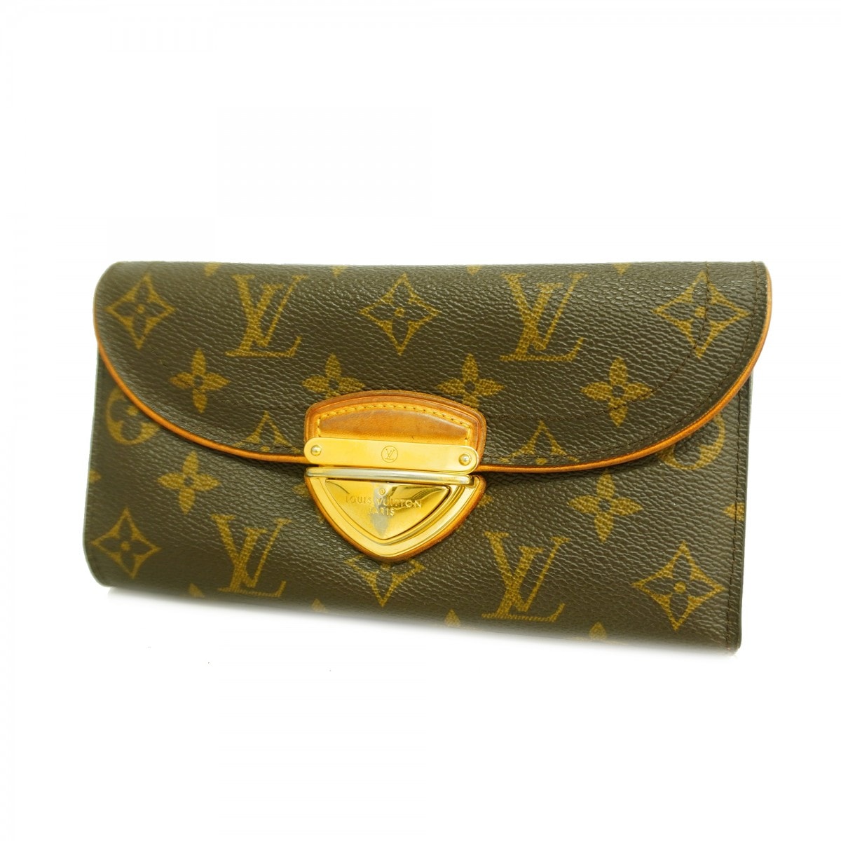 【6cd4518-k】ルイヴィトン 三つ折り長財布 モノグラム ポルトフォイユウジェニ M60123 ブラウン【中古】レディース