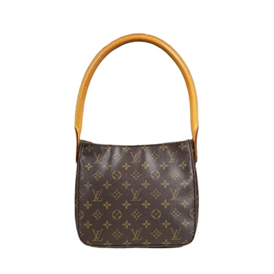 ルイヴィトン ルーピングMM モノグラム ショルダーバッグ モノグラムキャンバス M51146 ブラウン レディース LOUIS VUITTON 中古