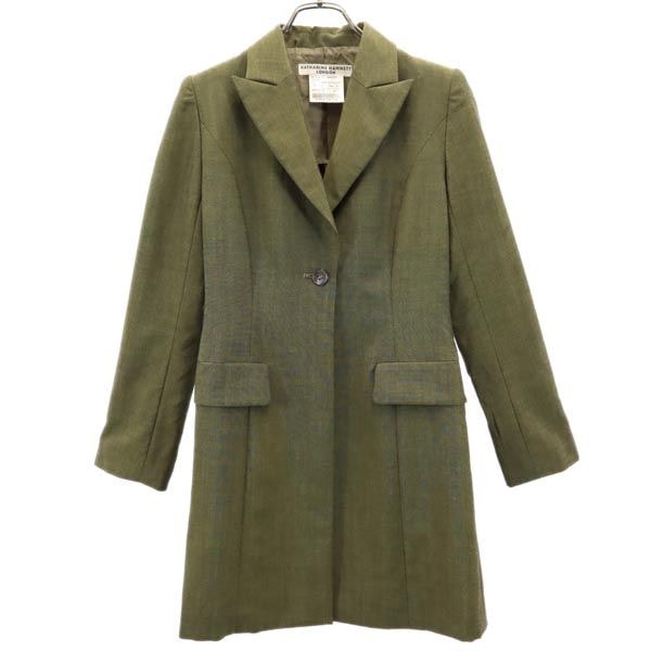 KATHARINE HAMNETT LONDON キャサリンハムネットロンドン テーラードジャケット M グリーン系
