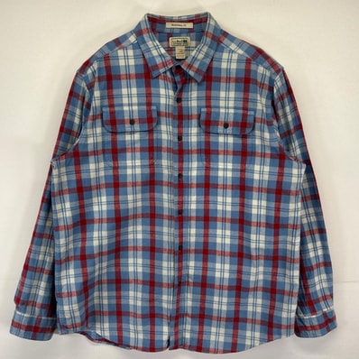 古着 エルエルビーン L.L.Bean 長袖シャツ ネルシャツ アウトドア チェック柄 胸ポケット マドラス L マルチカラー メンズ