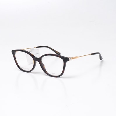 JIMMY CHOO ジミーチュウ HAVANA ハバナ メガネ サイズ53□17 ビジュー ラインストーン ボストン型 メガネ アイウェア ブランド古着【中古】20250702/RA5241