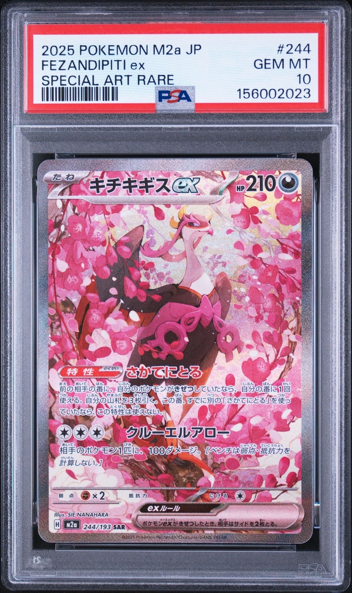 PSA10】キチキギスex SAR [M2a 244/193](ハイクラスパック「MEGA