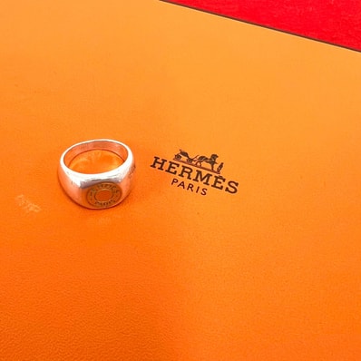 HERMES エルメス セリエ リング シルバー925 K18イエローゴールド リング・指輪 13号 シルバー
39457
