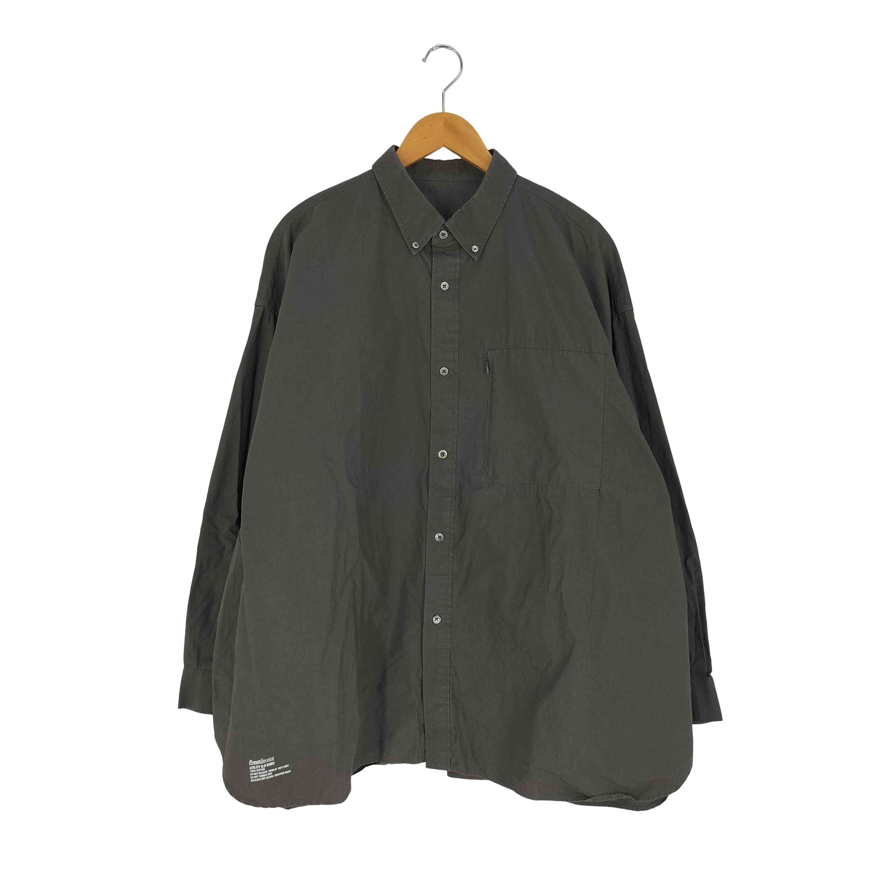 24SS UTILITY L/S B.D SHIRT ユーティリティ ロングスリーブ ボタンダウンシャツ【1140581881298】
