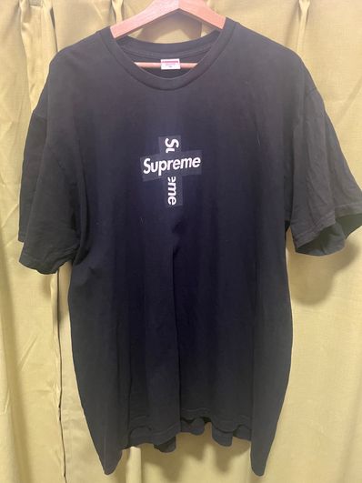 Supreme Cross Box Logo Tee "Black"