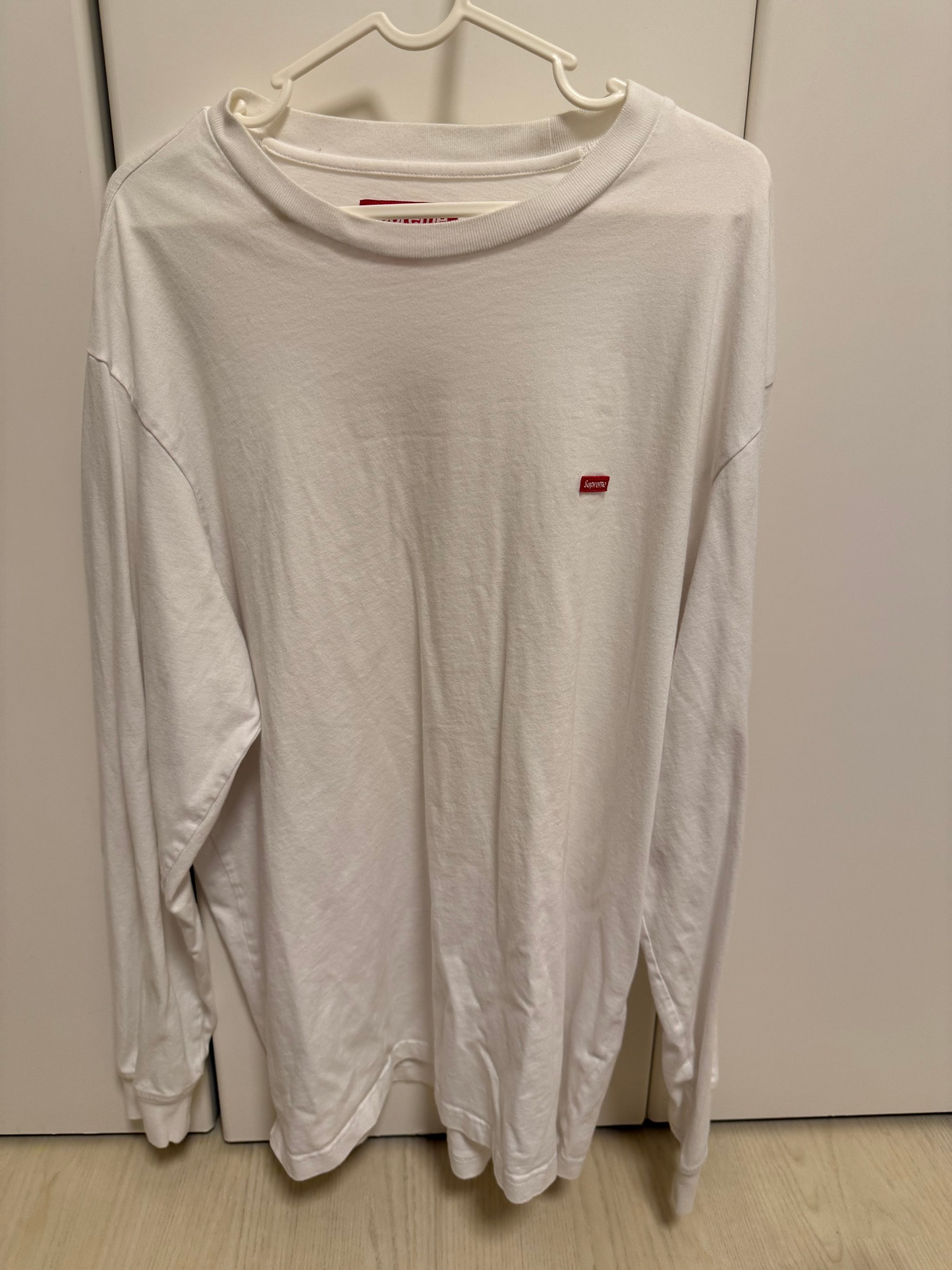 Supreme Small Box L/S Tee "White" (24FW)