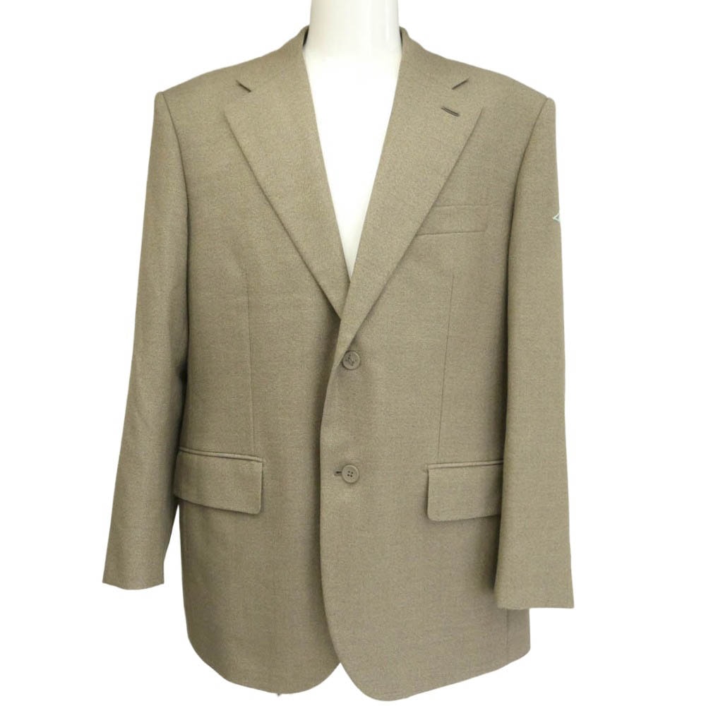 LOUIS VUITTON ルイ・ヴィトン 23SS RM2319 RH9 HOJ01E 2B モノグラム 袖ロゴ ウール テーラードジャケット ライトブラウン系 50【美品】【中古】