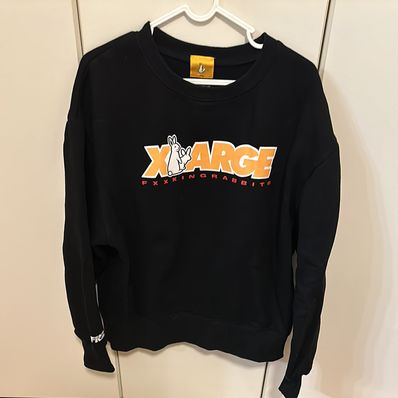 XLARGE x FR2 BOX LOGO CREWNECK SWEAT "Black"