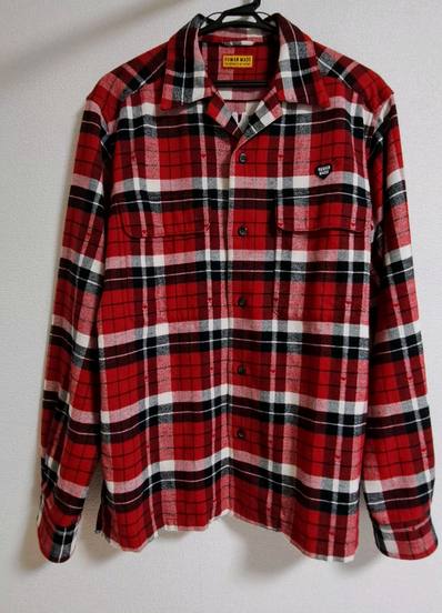 HUMAN MADE Flannel Check Shirt "Red"