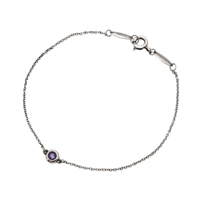 ★SALE【6jcb0877-k】ティファニー ブレスレット バイザヤード シルバー925 タンザナイト ブルー【中古】レディース