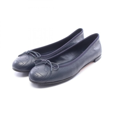 グッチ GUCCI インターロッキングG 靴 レザー レディース ネイビー系 【中古】
