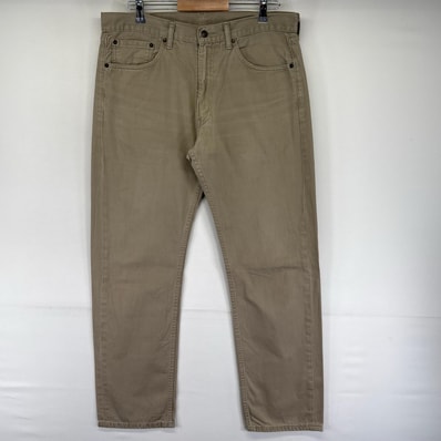 古着 リーバイス Levi's デニム パンツ カラーデニム ジッパーフライ 5ポケット ジーンズ ジーパン W36 L32 ベージュ系 メンズ