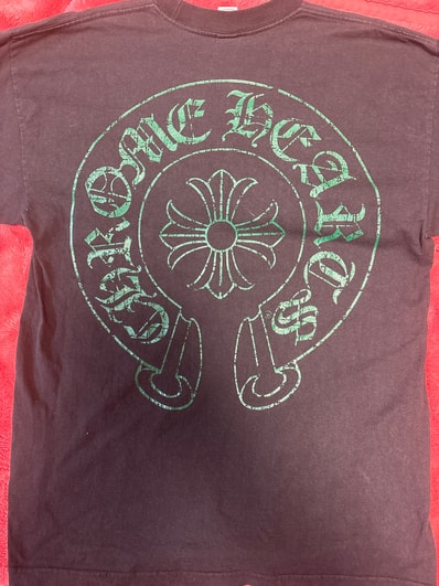 CHROME HEARTS クロムハーツ ポケットTシャツ ホースシュー クロスロゴ XL